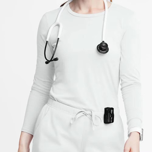 Women's Premium Collection Latest Space-Dye <b>Silky</b> Long-Sleeve Active Underscrub Under Scrubs Nurse Undershirts Womens T-Shirt - Product Image 5