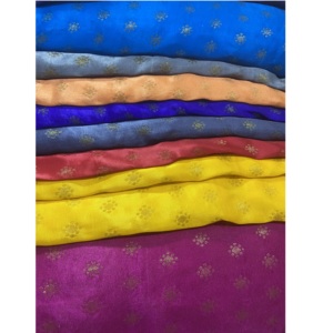 Tissu brocart en nylon 100% teignable |   Tissu Jacquard tissé Sun Butti |   Vêtements ethniques traditionnels légers en textile |   44 pouces - Product Image 1