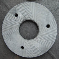Disque à rainurer texturé en acier inoxydable moulé sur mesure de précision, usiné, avec bride, pour raffinage et usinage, ensemble de quincaillerie