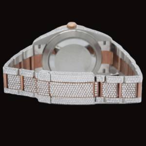 Reloj Mecánico de Lujo para Mujer con Esfera Marrón VVS y Moissanita, Reloj de Pulsera Personalizado con Cristales, Movimiento de Cuarzo Cuadrado Antiguo, Venta al Por Mayor - Product Image 2