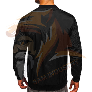 Wholesale Best Design <b>Men</b> <b>Lightweight</b> Bomber <b>Jackets</b> Solid Color Long Breathable OEM Serviced Bomber Winter <b>Jackets</b> - Product Image 3
