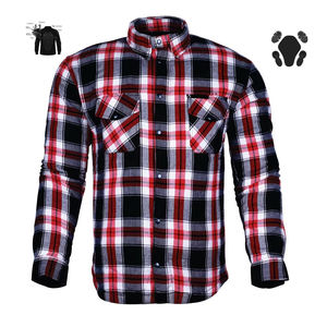 Wholesale Men's Autumn <b>Flannel</b> Yarn Dyed Eco-Friendly Anti-Wrinkle Breathable Outerwear Long-Sleeve 100% Cotton Shirt <b>Jackets</b> - Product Image 6