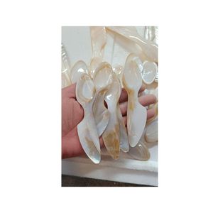 Cucharas de Nácar en Forma de Media Luna, Venta al por Mayor, Estilo Lujoso, Mini Cucharas de Concha de Ostra, Se Venden por Juego a Precio Económico - Product Image 5