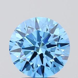 Diamante Cultivado en Laboratorio de Corte Redondo de 2.05ct, Azul Intenso VVS2, Certificado IGI, Diamante Suelto CVD al por Mayor para la Fabricación de Joyas - Product Image 1