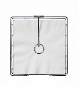 Modern Metal Tissue <b>Box</b> Organizer Wireframe With <b>Chrome</b> Finish For Home Kitchen Counter Use And Dining Room Use - Product Image 4