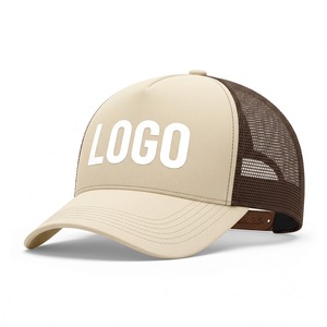 OEM Manufacturer Custom Custom Embroidered Logo Trucker <b>Cap</b> Perforated Mesh Back Polyester Front Panel For Casual - Product Image 6