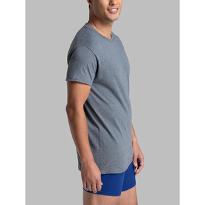 เสื้อยืดผู้ชายคอกลมแขนสั้นทรงเข้ารูป ไซส์ใหญ่ ผ้าถักคุณภาพสูง 100% ผ้าฝ้าย ระบายอากาศได้ดี เป็นมิตรกับสิ่งแวดล้อม - Product Image 6