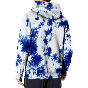 เสื้อฮู้ดดี้ผู้ชายคุณภาพสูง สไตล์สตรีทแวร์ ระบายอากาศได้ดี ลายมัดย้อม ปักลาย พิมพ์ลาย ผ้าฝ้ายผสม ดีไซน์กระเป๋าเสื้อ สำหรับฤดูหนาว - Product Image 4