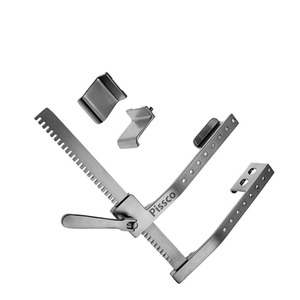 Retractor de Costillas Cardiothoracico PISSCO con 4 Cuchillas, Retractor Quirúrgico de Costillas para Cirugía Torácica, Separador de Costillas con 4 Cuchillas, 1 Unidad - Product Image 6