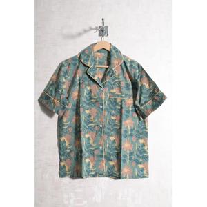 Conjunto de pijama corto de algodón estampado para mujer, ropa de dormir cómoda, traje de noche ligero para verano - Product Image 3