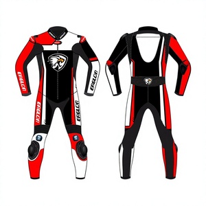 Traje de Motociclismo Skarvix Hecho a Medida para Hombre, de Cuero Vacuno/Canguro, Mono de Carreras, Traje de Motociclista con Protección OEM CE - Product Image 1