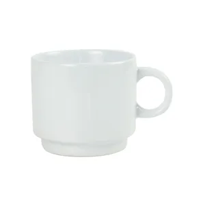 Tasses en céramique blanches de 10 oz à finition brillante - Product Image 1