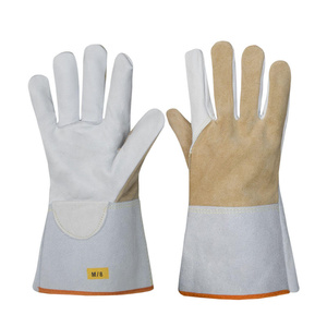 Gants de soudage TIG en cuir de mouton et croûte de cuir de vache, haute performance, résistants à l'abrasion, pour pompiers et soudeurs - Product Image 1