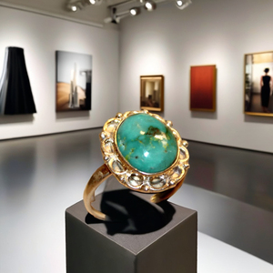 Wholesale Handcrafted Natural <b>Turquoise</b> <b>Ring</b> Hot Sale Women Jewelry Gift Custom Party Silver 925 Band OEM - Product Image 1