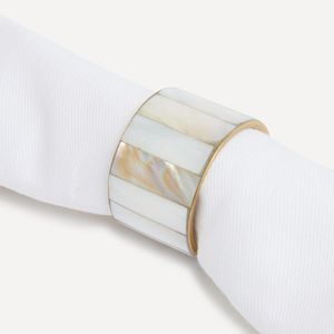 Quality Design Brass <b>MOP</b> Napkin Ring Metal Napkin Ring With <b>MOP</b> Inlay Stainless steel Napkin Ring At very reasonable Price - Product Image 6