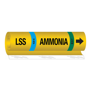 Brady LSS VAP Ammonia Low Flexible Pipe <b>Marker</b> for Refrigeration and Chemical <b>Plant</b> Piping - Product Image 3