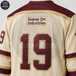 2026 Breathable Sportswear Sublimated Hockey Apparel Vintage Maroon Ice Hockey Jersey And Pants Set Custom Team Uniform - Product Image 6