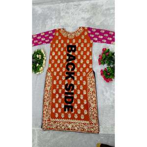Beautiful Silk Party Wear Top and Dupatta Set - Product Image 1