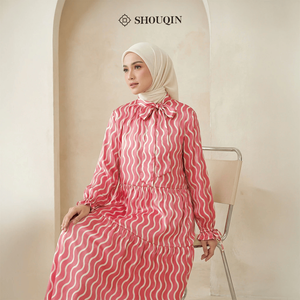 Vestido Gamis Musulmán para Mujer Shouqin Hazel, Satén de Seda, Elegante, Moderno, Estampado, Manga Larga, Abaya Modesta, Tallas Grandes XS-XXL, Venta al Por Mayor - Product Image 3