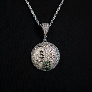 Iced 925 Sterling Silver for Moissanite Hip Hop <b>Pendant</b> with Pave Setting 3-4CT Men's GRA Certified - Product Image 3
