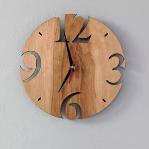 Natural Live Edge Wood <b>Clock</b> Wood <b>Clock</b> Wall Wood <b>Clock</b> - Product Image 1