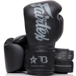 Gants de boxe Fairtex noirs personnalisés de haute qualité, en cuir de vache véritable, pour l'entraînement et le sparring, CP-BG-86 - Product Image 1