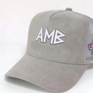 Casquettes de camionneur personnalisées en maille avec logo imprimé par transfert thermique, 5 panneaux, 100 % polyester, tissu courant, unisexe, pour l'extérieur - Product Image 6