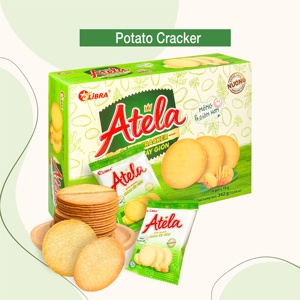 HALAL Atela Crispy Potato Crackers 342g Low-Fat FMCG Product From Vietnam Salty <b>Sweet</b> Biscuits in <b>Box</b> Sachet Packaging Price - Product Image 3