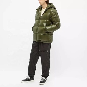 Chaqueta acolchada de algodón y poliéster de alta calidad para hombre, informal, acolchada, reflectante brillante, gruesa, de gran tamaño, para invierno, venta al por mayor - Product Image 5