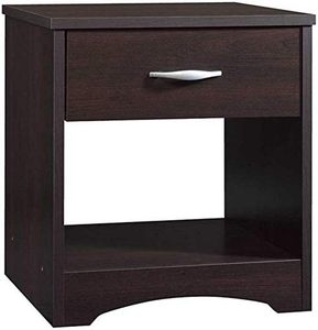 Mesa de Noche de Madera Sheesham con 1 Cajón y Estante de Almacenamiento |   Mesa de Noche Multiusos de Madera, Mueble Auxiliar - Product Image 3