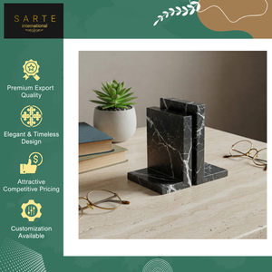 Súper Oferta: Lujosos Sujetalibros Nórdicos Modernos de Mármol, Móviles y Personalizables, Decorativos, Hechos a Mano, Organizadores para Hogar/Oficina/Sala de Estar - Product Image 2
