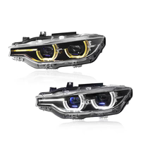 Faros delanteros de proyector LED completos compatibles con BMW F30 F31 F35 LCI 2013-2019, estilo actualizado, conjunto de iluminación frontal.