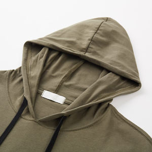 Camiseta de Manga Corta con Capucha para Hombre, Corte Curvo, Ropa Deportiva para Gimnasio, Sudadera Atlética, Corte Regular, Top de Verano, Ropa con Logotipo Personalizado - Product Image 6