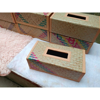 Porte-boîte à mouchoirs Shetal Pati éco-responsable fait main, design ethnique durable, tissé à la main, léger et durable