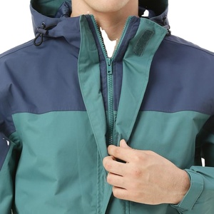 Patrón de chaqueta de lluvia con capucha personalizable para hombre decorado en diferentes colores con cierre de cremallera a la venta 2026 - Product Image 2