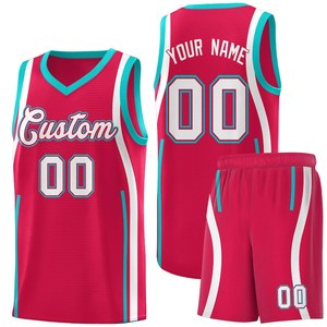 Ensemble Maillot et Short de Basketball Personnalisable pour Équipe – Logo, Nom, Numéro – Respirant, Séchage Rapide, 100% Polyester, Col en V – Vente en Gros - Product Image 5