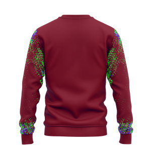 Sudadera de punto para hombre, corte regular, 100% algodón grueso, con diseño de serigrafía personalizado para invierno. - Product Image 4