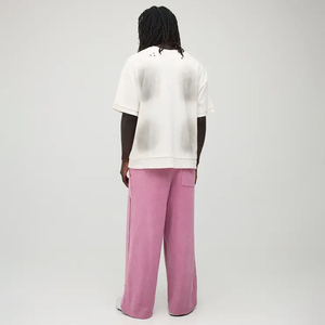 Cobalt Wide Leg Washed Joggers Deconstructed Panel Streetwear Men's Sweatpants Side Pockets <b>Drawstring</b> Waist Long <b>Trousers</b> - Product Image 2