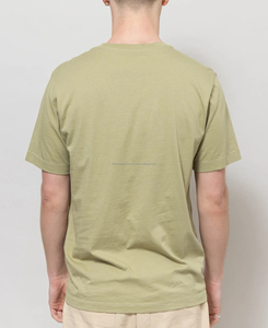 T-shirt d'été 100 % coton pour homme avec poche avant, respirant, taille et couleur personnalisables, broderie, faible MOQ - Product Image 3