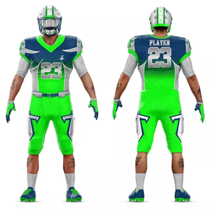 Uniforme de Fútbol Americano Personalizado de Alta Calidad, 100% Poliéster, Transpirable, de Secado Rápido, Manga Corta, Logotipo Frontal, Gran Venta - Product Image 6