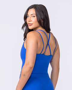 Débardeur court rembourré sans manches uni pour femme – Vente en gros - Product Image 2