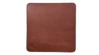 Tapis de Souris Exécutif Carré en Cuir Véritable Artisanal Antidérapant 7"x7" En Stock