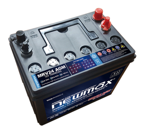 แบตเตอรี่ตะกั่วกรดแบบปิดผนึก AGM Deep Cycle รุ่น 3 NEWMAX MRV24 เกาหลี 12V 75Ah อายุการใช้งานยาวนาน รองรับการใช้งานกับระบบโซลาร์เซลล์ UPS โทรคมนาคม และ SLA - Product Image 4