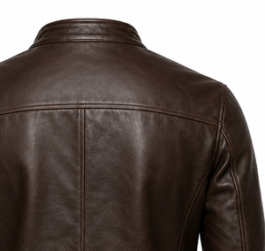 Veste en cuir véritable de qualité export, logo personnalisé, fabricant ODM, vente en gros, veste de moto pour homme, qualité supérieure, tendance - Product Image 3