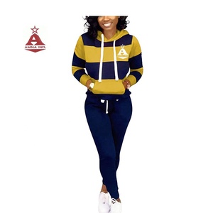 Pullover With Pant Jogging Set Sport Wear Tracksuits Women Sport Suit - Product Image 1