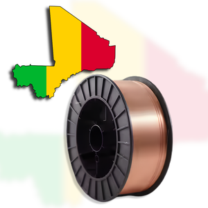 Fil de soudage MIG cuivré (AWS A5.18 ER70S-6) pour le marché du Mali : Support OEM ODM, bobine et emballage en tambour - Product Image 1