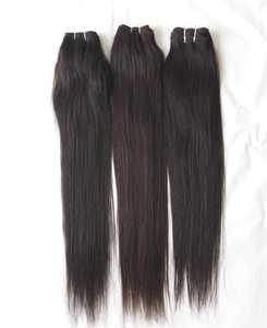 Extensiones de Cabello Humano Natural Negro de 14 Pulgadas, Cabello Indio Virgen Liso, de Una Sola Capa, Suave y Sedoso - Product Image 2