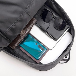 Gray Laptop Bag Casual Business <b>Travel</b> Backpack Large Capacity Anti-theft Zipper Backpack - Product Image 2