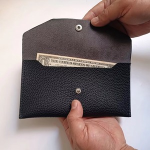 Portefeuille en cuir pour usage quotidien, pochette longue de voyage, pochette à monnaie élégante, porte-cartes intérieur pour espèces - Product Image 1