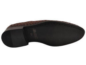 Chaussures Oxford pour hommes en cuir synthétique marron, bout pointu, lacets, respirantes, semelle intermédiaire confortable en EVA, toutes saisons, pour la marche - Product Image 3